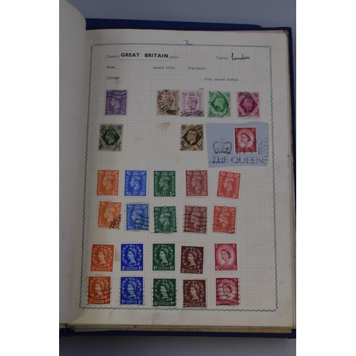 508 - Two Tip Top Stamp Albums Containing a Wide selection of Worldwide Stamps in Both Pictorial and Defin... 