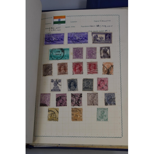 508 - Two Tip Top Stamp Albums Containing a Wide selection of Worldwide Stamps in Both Pictorial and Defin... 