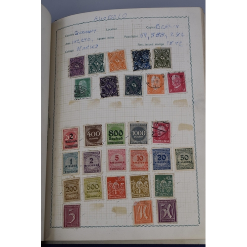 508 - Two Tip Top Stamp Albums Containing a Wide selection of Worldwide Stamps in Both Pictorial and Defin... 