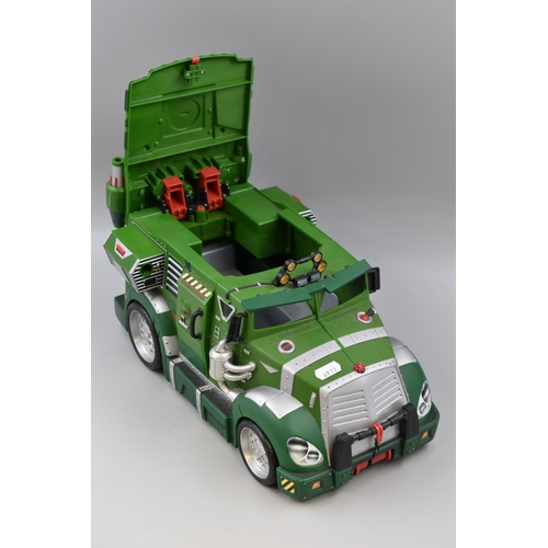 596 - TMNT Van | Teenage Mutant Ninja Turtles Battle Shell Armoured Truck with 4 turtles and accessory pac... 