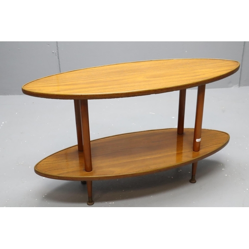 697 - Mid Century two Tier Table (33