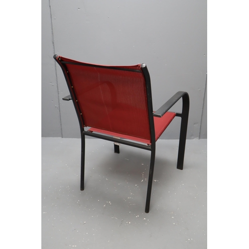 727 - Selection of 4 Outdoor Metal Frame Garden Chairs Approx 34