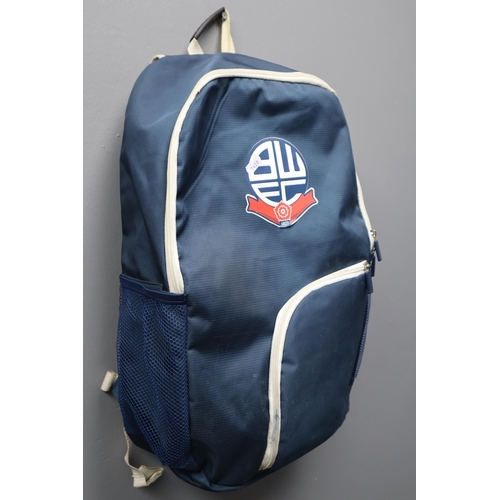 728 - Three Travel Bags (Marvel, Bolton Wanderers, & Pull Along)