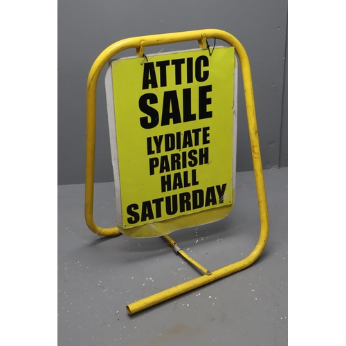 747 - Tubular metal Swing Pavement Advertising Sign