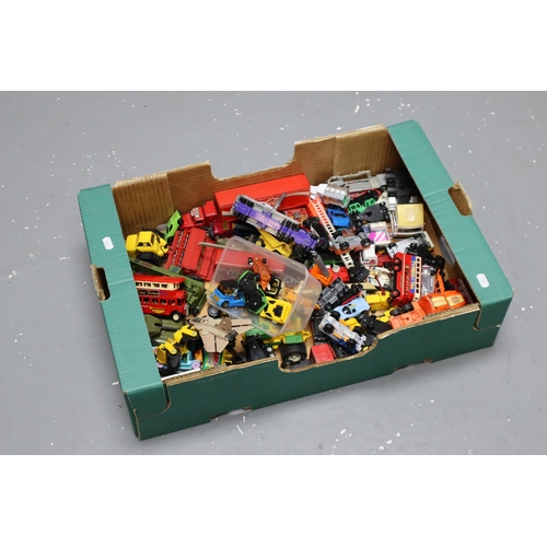 863 - Large collection of die-cast toy cars, including army, trucks, cars, planes and two 1993 Hot wheels,... 