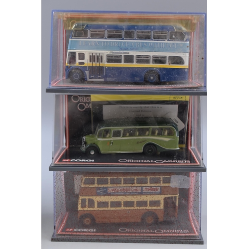 832 - Six Corgi diecast to include Leyland PS1 Lancaster City Transport bus, Chester Co-operative Society ... 