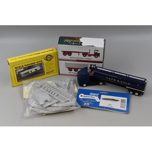 835 - A Selection of Die Cast Vehicles and Model Railway Accessories To Include Corgi Tate & Lyle Truc... 