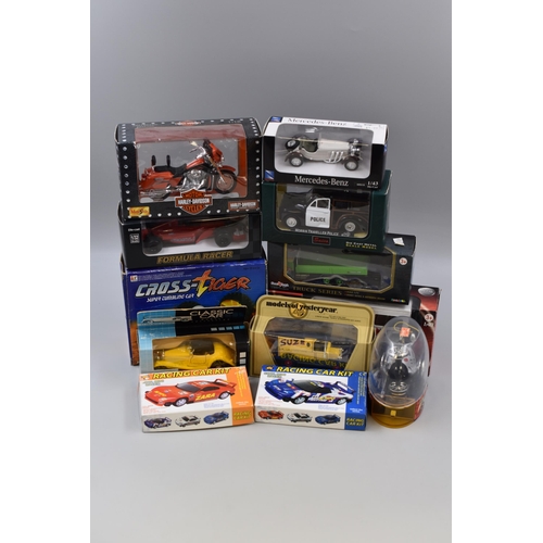 846 - Collection of die-cast models including Matchbox, NewRay, Classic cars, and more