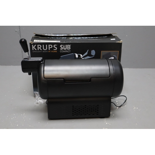 882 - Krups Beer Dispenser complete in box (Powers On When Tested)