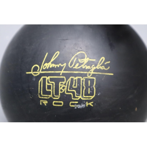 869 - Selection of 2 Bowling Balls Including Brunswick Laser and Brunswick LT-48