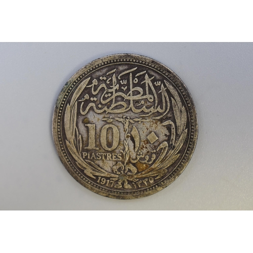 160 - Egypt 10 piastres 1917