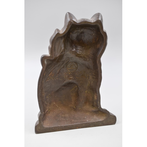 318 - Antique Cast Iron Cat Doorstop (7