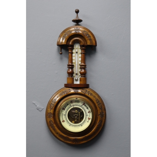 322 - Antique Wall Hanging Barometer (a/f)