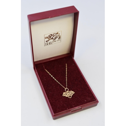 25 - Gold 9ct (375) Special Daughter Pendant Necklace Complete with Presentation Box