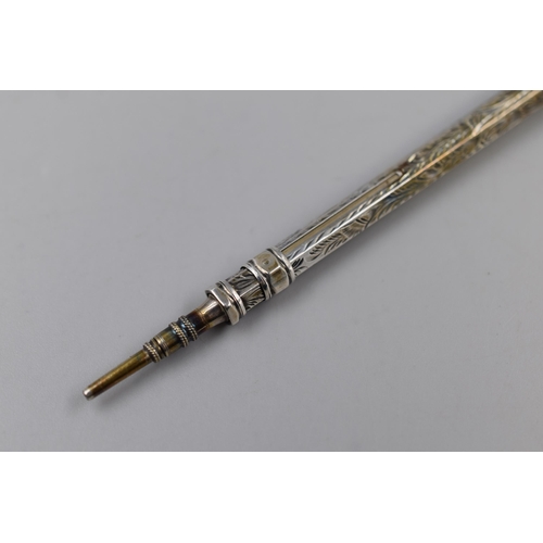 32 - Hallmarked Chester Silver Propelling Pencil