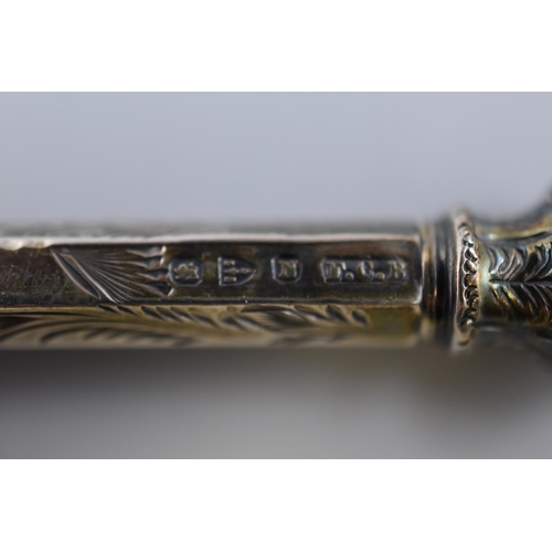 32 - Hallmarked Chester Silver Propelling Pencil