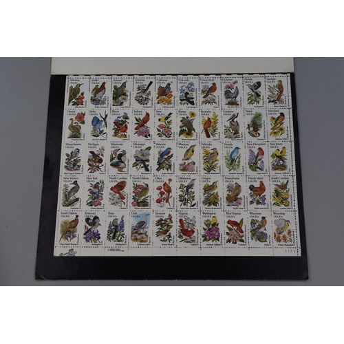 191 - USA 1981 50 State Bird and Flower Mint Stamps in Folder