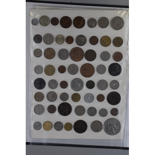 192 - Folder Containing Approx 200 Mixed Coins