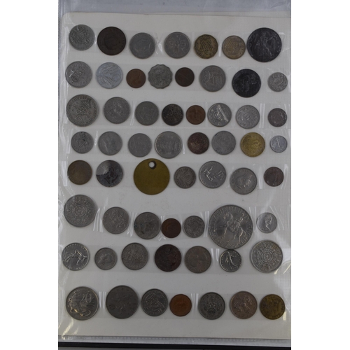 192 - Folder Containing Approx 200 Mixed Coins