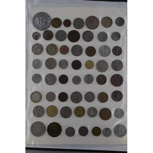 192 - Folder Containing Approx 200 Mixed Coins