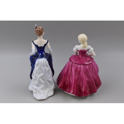 293 - Two Porcelain Coalport Figures, Includes Ladies of Fashion Rachel, And Ladies of Fashion Amanda. Tal... 