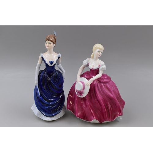 293 - Two Porcelain Coalport Figures, Includes Ladies of Fashion Rachel, And Ladies of Fashion Amanda. Tal... 