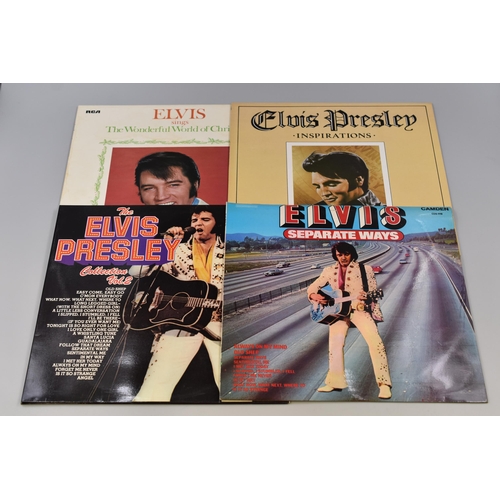 449 - A Selection of Elvis Presley Vinyl LP's To Include 'A Tribute To Elvis' x2 LP Picture Discs (ANIV 10... 