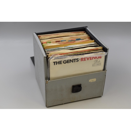 456 - Vintage Singles Records Case crammed with Single records of Various Artist from Various Years.