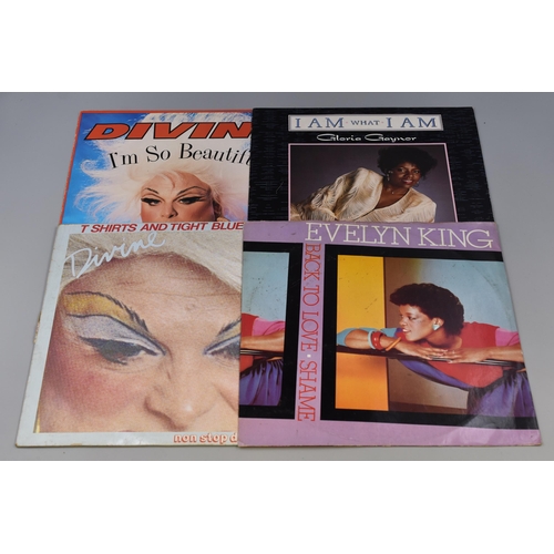 462 - Collection of Pre-Owned Lp's to include Village People, Evelyn KIng, Gloria Gaynor, Divine, Culture ... 