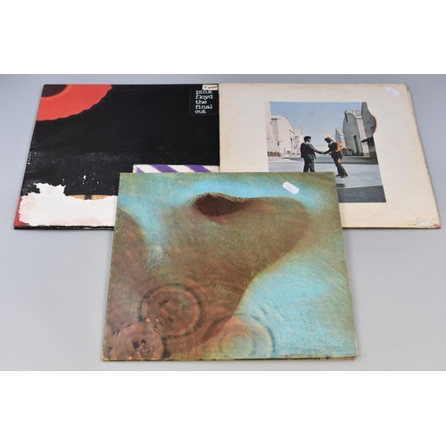 471 - Three Pink Floyd Vinyl LP's To Include Wish You Were Here (SHVL 814), Meddle (SHVL 795), And The Fin... 