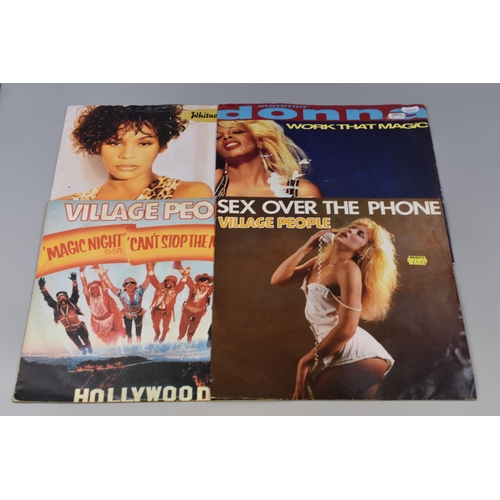 473 - Collection of Pre-Owned Lp's to include Rave/Dance Tunes Plus Village People, Whitney Houston, Randy... 