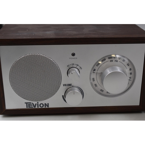 482 - Selection of 2 Radios Including DAB and TEVION (Both Powers On When Tested)