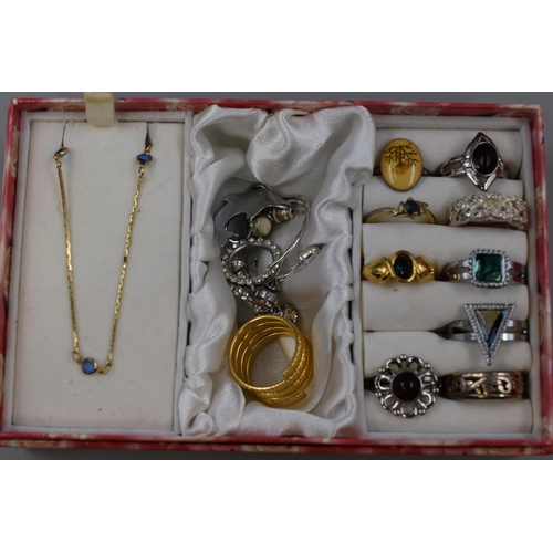 105 - Selection of Mixed jewellery complete with Display Box including Silver Ring