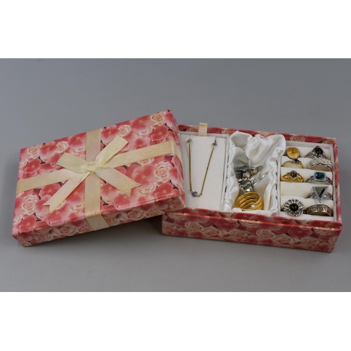 105 - Selection of Mixed jewellery complete with Display Box including Silver Ring