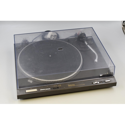 491 - Technics Direct Drive Automatic Turntable System Model Number SL-D202 Complete with Stylus Holder po... 