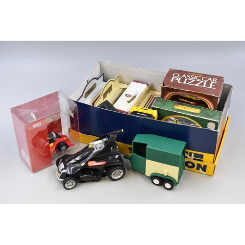 493 - Collection of assorted toy cars & die-cast models including Lledo days gone, Oxford die-cast, Ha... 