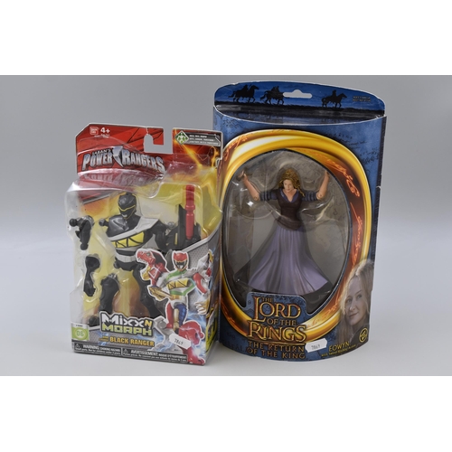 494 - Lord of the Rings 'Eowyn' figure and Bandai Power Ranger figure