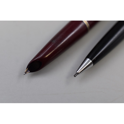 228 - A Vintage Parker Fountain Pen, With Parker Mechanical Pencil