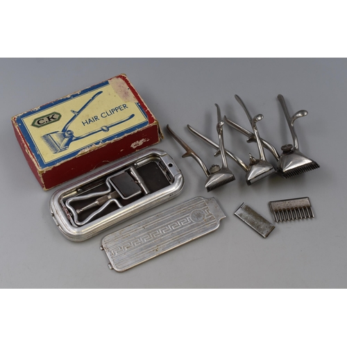 237 - Selection including Vintage Hair Clippers and Vintage Rolls Razor Imperial