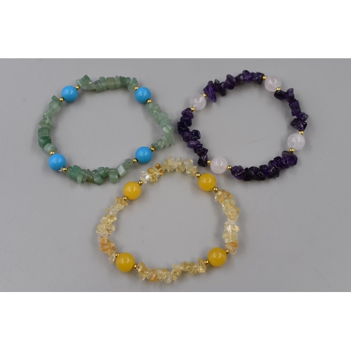 139 - Selection of Three Beaded Bracelets