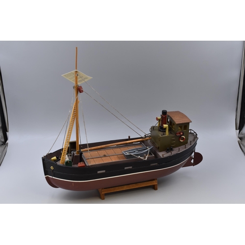 384 - Vintage Clyde Puffer boat model (18