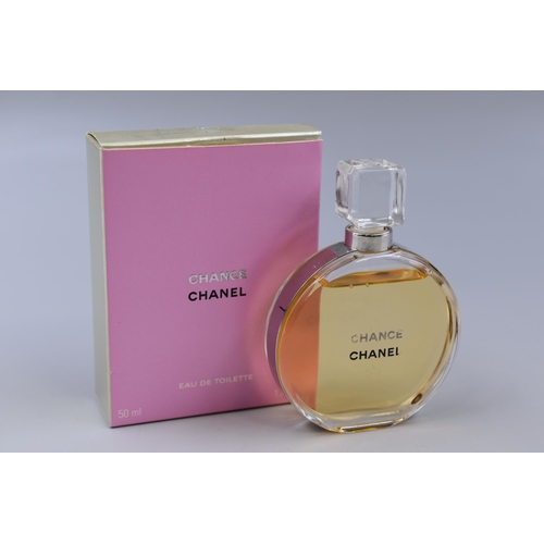 245 - Boxed Bottle of Chance by Chanel 50ml complete with contents (age unknown)