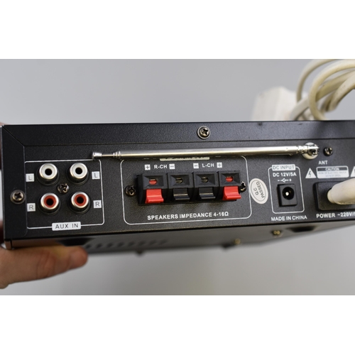 390 - Teli BT/USB/SD/FM Audio Power Amplifier Unit Model Number BT-309A-B powers on when tested complete w... 