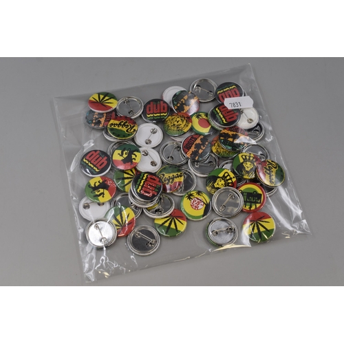 153 - Fifty Reggae / dub / Roots Pin Badges (25mm Dia)