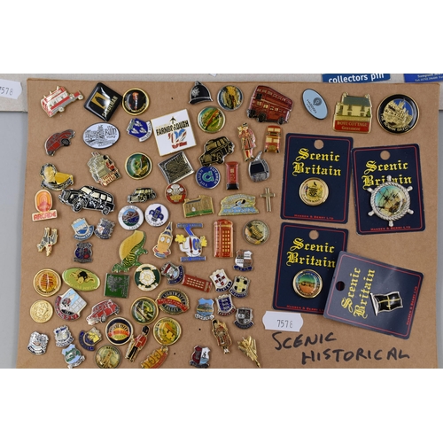 249 - Selection of Scenic Historical Pin Badges