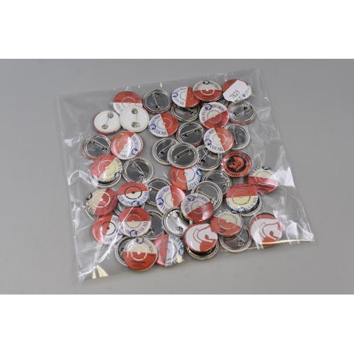 158 - Fifty Trojan Records Pin Badges (25mm Dia)