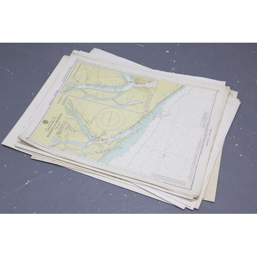 513 - A Selection of Thirty Hydrographic Office Admiralty Naval Maps, Depicting The Mediterranean