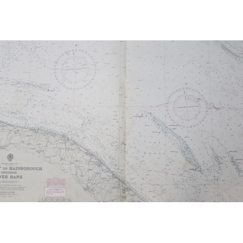 514 - A Selection of Thirteen 1970's Hydrographic Office Admiralty Naval Maps, Depicting The UK Coastline