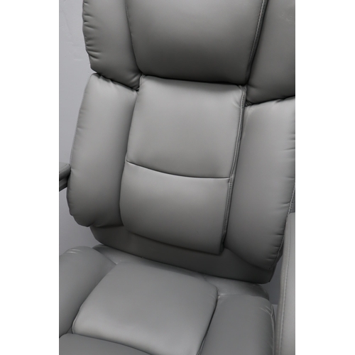 548 - Directors office chair in grey (49