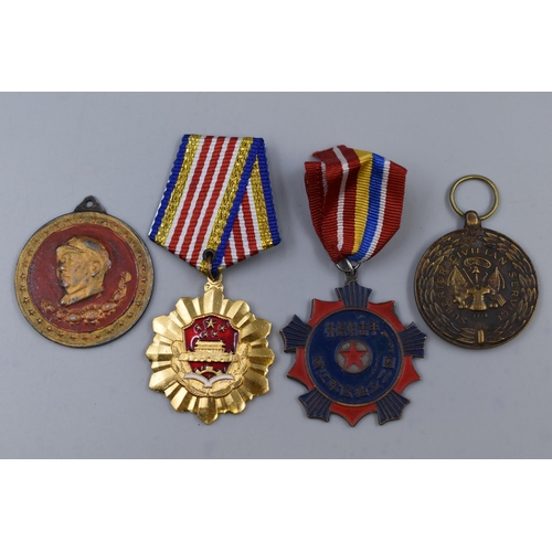 265 - Three Chinese Medals and a USA Superior Civilian Service